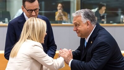 Imagine such pestering done by national leaders, with Hungary’s Viktor Orban and Giorgia Meloni of Italy in the role of berating wannabe grandparents. (AP) Imagine such pestering done by national leaders, with Hungary’s Viktor Orban and Giorgia Meloni of Italy in the role of berating wannabe grandparents. (AP)