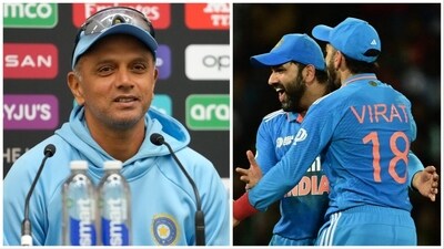Dravid opened up about resting senior players for the first 2 ODIs (AP-AFP)