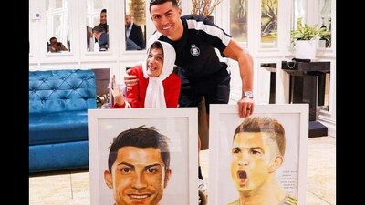 Fatimah Hamami posing with Cristiano Ronaldo. (Instagram/@Fatimah Hamami) Fatimah Hamami posing with Cristiano Ronaldo. (Instagram/@Fatimah Hamami)