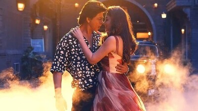 Shah Rukh Khan and Nayanthara in a still from Jawan. Shah Rukh Khan and Nayanthara in a still from Jawan.