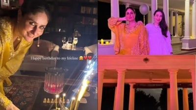 Karisma Kapoor shared photos from Kareena Kapoor's birthday. Karisma Kapoor shared photos from Kareena Kapoor's birthday.
