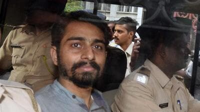 Pune, India - June 7, 2018: Mahesh Raut, arrested in alleged maoist links in Koregaon Bhima violence produced in court in Pune, India, on Thursday, June 7, 2018. (Photo by Pratham Gokhale/Hindustan Times) (Pratham Gokhale/HT Photo) Pune, India - June 7, 2018: Mahesh Raut, arrested in alleged maoist links in Koregaon Bhima violence produced in court in Pune, India, on Thursday, June 7, 2018. (Photo by Pratham Gokhale/Hindustan Times) (Pratham Gokhale/HT Photo)
