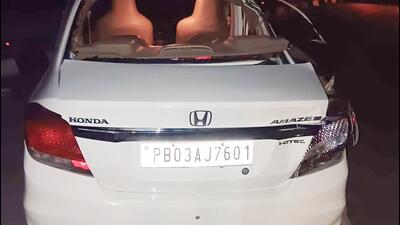 The family was on their way to Patiala, Punjab, and had arrived near Rewri-Rewra village on the EPE around 5.45pm on Wednesday when a truck with a Nagaland registration number collided with a car on the other side of the expressway. (Sakib Ali/HT Photo) The family was on their way to Patiala, Punjab, and had arrived near Rewri-Rewra village on the EPE around 5.45pm on Wednesday when a truck with a Nagaland registration number collided with a car on the other side of the expressway. (Sakib Ali/HT Photo)