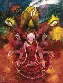 Oil paintings on canvas by Yograj Verma are part of this exhibition. Oil paintings on canvas by Yograj Verma are part of this exhibition.