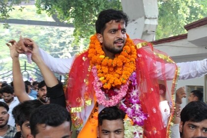 Tushar Dedha is Akhil Bharatiya Vidyarthi Parishad's (ABVP) candidate. Tushar Dedha is Akhil Bharatiya Vidyarthi Parishad's (ABVP) candidate.