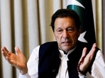 Former Pakistani Prime Minister Imran Khan, gestures as he speaks with Reuters during an interview, in Lahore, Pakistan.