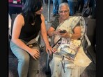 The image shows entrepreneur Jayanti Bhattacharya with philanthropist Sudha Murty. The image shows entrepreneur Jayanti Bhattacharya with philanthropist Sudha Murty.