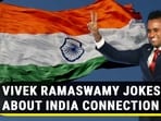 VIVEK RAMASWAMY JOKES ABOUT INDIA CONNECTION VIVEK RAMASWAMY JOKES ABOUT INDIA CONNECTION