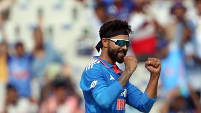 Ravindra Jadeja ended the partnership by dismissing Warner for 52 off 53. Smith fell soon for 41 off 60 after which finishing efforts led by Josh Inglis and captain Pat Cummins, who was unbeaten on 21 off just nine balls, helped Australia to a total of 276. (ANI ) Ravindra Jadeja ended the partnership by dismissing Warner for 52 off 53. Smith fell soon for 41 off 60 after which finishing efforts led by Josh Inglis and captain Pat Cummins, who was unbeaten on 21 off just nine balls, helped Australia to a total of 276. (ANI )