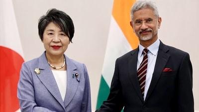 External Affairs Minister S. Jaishankar meets Japan Foreign Minister Yoko Kamikawa at the 78th Session of United Nations General Assembly (UNGA78), in New York on Friday. (ANI) External Affairs Minister S. Jaishankar meets Japan Foreign Minister Yoko Kamikawa at the 78th Session of United Nations General Assembly (UNGA78), in New York on Friday. (ANI)