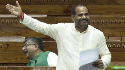 BJP MP Ramesh Bidhuri speaks in the Lok Sabha during a special session of Parliament in New Delhi on Sept. 21 (PTI) BJP MP Ramesh Bidhuri speaks in the Lok Sabha during a special session of Parliament in New Delhi on Sept. 21 (PTI)
