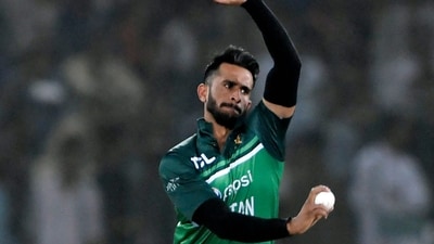 Pakistan's Hasan Ali in action for the side during T20Is against England in 2022 (AFP) Pakistan's Hasan Ali in action for the side during T20Is against England in 2022 (AFP)