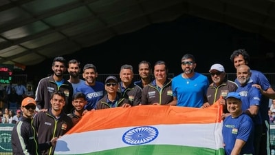 The Indian Davis Cup team pose for a photograph. (TWITTER/ITD) The Indian Davis Cup team pose for a photograph. (TWITTER/ITD)