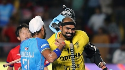 PR Sreejesh played his 300th international match during the Asian Champions Trophy (AP) PR Sreejesh played his 300th international match during the Asian Champions Trophy (AP)