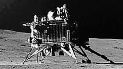 New Delhi, Aug 31 (ANI): Indian Space Research Organisation (ISRO) releases an image of Chandrayaan-3 Vikram Lander clicked around 11 a.m. IST from about 15 m through a Pragyan rover's navigation camera, hours after the release of its first image, which shows the lander resting on the moon's surface, on Wednesday. (ANI Photo) (ISRO Twitter) New Delhi, Aug 31 (ANI): Indian Space Research Organisation (ISRO) releases an image of Chandrayaan-3 Vikram Lander clicked around 11 a.m. IST from about 15 m through a Pragyan rover's navigation camera, hours after the release of its first image, which shows the lander resting on the moon's surface, on Wednesday. (ANI Photo) (ISRO Twitter)