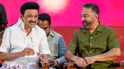 Kamal Haasan said on Friday that Udhayanidhi's forefathers also spoke about Sanatan but he is being hounded. (PTI) Kamal Haasan said on Friday that Udhayanidhi's forefathers also spoke about Sanatan but he is being hounded. (PTI)