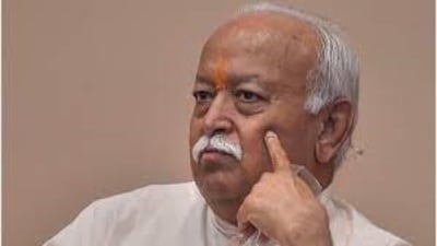 RSS chief Mohan Bhagwat reached Lucknow on September 22 on a four-day visit. (Ht file photo)