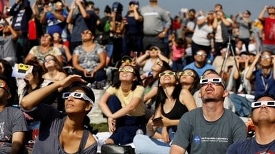 The eclipse that will occur on October 14 is a type called an "annular solar eclipse". (Reuters)