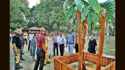 Spread across 5 acres in Chandigarh’s Sector 32, the park has been developed at a cost of ₹7 lakh. The first such park is located in Sector 48. (HT Photo) Spread across 5 acres in Chandigarh’s Sector 32, the park has been developed at a cost of ₹7 lakh. The first such park is located in Sector 48. (HT Photo)