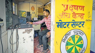 The fuel station at Model Town, one of the two sites where the pilot project has been implemented. (Raj K Raj/HT Photo) The fuel station at Model Town, one of the two sites where the pilot project has been implemented. (Raj K Raj/HT Photo)