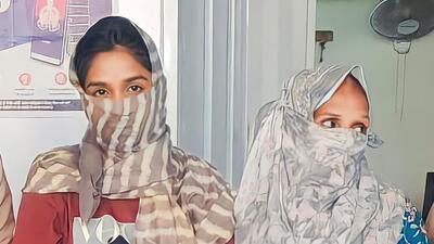 The suspects were identified as Neha Sharma, 24, and her mother, Sudesh Devi, 50, both residents of Khichdipur in east Delhi. (Sakib Ali/HT Photo) The suspects were identified as Neha Sharma, 24, and her mother, Sudesh Devi, 50, both residents of Khichdipur in east Delhi. (Sakib Ali/HT Photo)