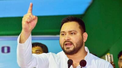 This is the first time that Tejashwi’s name figures in the chargesheet. (HT Photo | Santosh Kumar) This is the first time that Tejashwi’s name figures in the chargesheet. (HT Photo | Santosh Kumar)