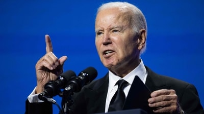 US President Joe Biden speaks during the Congressional Hispanic Caucus Institute 46th Annual Gala at the Walter E. Washington Convention Center in Washington, DC, on September 21, 2023. (Photo by SAUL LOEB / AFP) (AFP) US President Joe Biden speaks during the Congressional Hispanic Caucus Institute 46th Annual Gala at the Walter E. Washington Convention Center in Washington, DC, on September 21, 2023. (Photo by SAUL LOEB / AFP) (AFP)