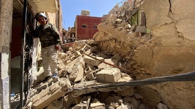 The earthquake, Morocco's deadliest since 1960, destroyed many hamlets with traditional mud brick, stone and rough wood houses, specific to the Amazigh-speaking Atlas mountains. (Reuters) The earthquake, Morocco's deadliest since 1960, destroyed many hamlets with traditional mud brick, stone and rough wood houses, specific to the Amazigh-speaking Atlas mountains. (Reuters)