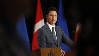 Justin Trudeau, Canada's prime minister, during a news conference in Ottawa, Ontario, Canada, on Friday. (Bloomberg) Justin Trudeau, Canada's prime minister, during a news conference in Ottawa, Ontario, Canada, on Friday. (Bloomberg)