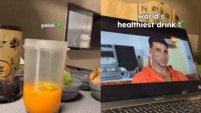 Zomato makes a healthy drink inspired by Akshay Kumar's character. Zomato makes a healthy drink inspired by Akshay Kumar's character.