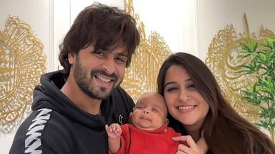 Shoaib Ibrahim and Dipika Kakkar with their son Ruhaan. Shoaib Ibrahim and Dipika Kakkar with their son Ruhaan.