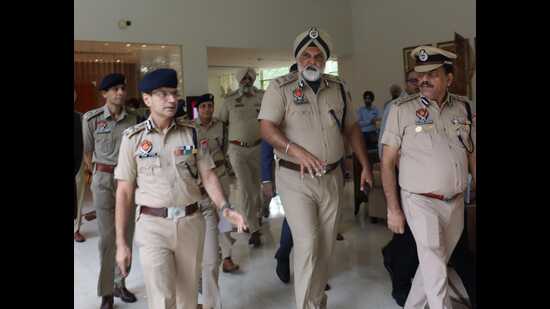 Punjab DGP Gaurav Yadav reviews security arrangements for the upcoming meeting of the North Zonal Council, in Amritsar on Friday . (Sourced)