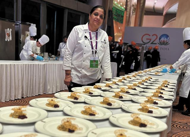 Chef Manisha Bhasin conceptualised many of the new all-veg dishes for the G20. Chef Manisha Bhasin conceptualised many of the new all-veg dishes for the G20.
