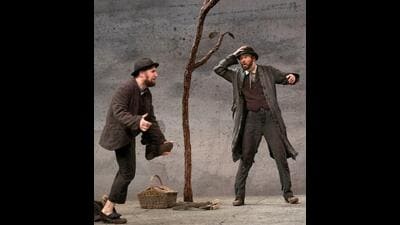 A scene from Samuel Beckett’s play ‘Waiting for Godot’. (Source: Facebook) A scene from Samuel Beckett’s play ‘Waiting for Godot’. (Source: Facebook)