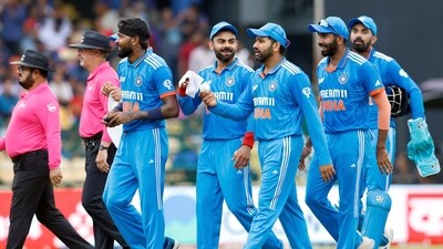 India captain Rohit Sharma and teammate Virat Kohli as they walk back after Sri Lanka's innings in the Asia Cup 2023 final match, at R.Premadasa Stadium (BCCI Twitter) India captain Rohit Sharma and teammate Virat Kohli as they walk back after Sri Lanka's innings in the Asia Cup 2023 final match, at R.Premadasa Stadium (BCCI Twitter)