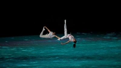 Artists perform during the opening ceremony of the 19th Asian Games in Hangzhou, China (AP)
