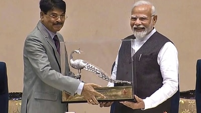 PM Modi gets felicitated during the International Lawyers’ Conference 2023. The conference aims to serve as a platform for meaningful dialogue and discussion on various legal topics of national and international importance, foster the exchange of ideas and experiences, and strengthen international cooperation and understanding of legal issues. (PTI) PM Modi gets felicitated during the International Lawyers’ Conference 2023. The conference aims to serve as a platform for meaningful dialogue and discussion on various legal topics of national and international importance, foster the exchange of ideas and experiences, and strengthen international cooperation and understanding of legal issues. (PTI)