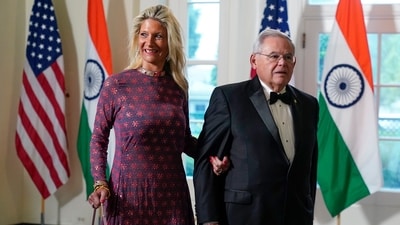 FILE - . Sen. Bob Menendez and his wife Nadine Menendez were indicted Friday, Sept. 22, on bribery charges. (AP Photo/Jacquelyn Martin, File) (AP)