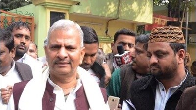 The Uttar Pradesh president of Samajwadi Party, Naresh Uttam Patel (HT File Photo)