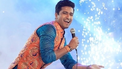 Vicky Kaushal in a still from The Great Indian Family. Vicky Kaushal in a still from The Great Indian Family.