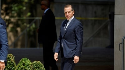 FILE PHOTO: Hunter Biden, son of U.S. President Joe Biden, departs federal court after a plea hearing on two misdemeanor charges of willfully failing to pay income taxes in Wilmington, Delaware, U.S. July 26, 2023. REUTERS/Jonathan Ernst/File Photo (REUTERS)