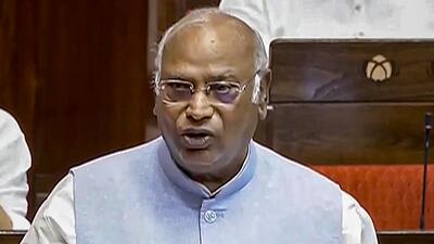 We will make amend the women’s reservation bill if Congress comes to power at Centre in 2024, says Kharge. (PTI)