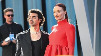 Joe Jonas and Sophie Turner at the Vanity Fair Oscar Party last year. (AFP)