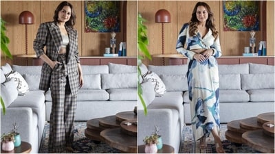 Sonakshi Sinha is a total stunner who can pull off any look to perfection. When it comes to fashion and style, the actress likes to keep it classy and is often seen donning chic dresses or pantsuits. Sonakshi is quite active on social media and her Insta-diaries are a treasure trove of fashion inspiration for all her followers. Her latest look in a monsoon-ready dress and a boss babe avatar in a checkered pantsuit is no exception and is sure to inspire your wardrobe. (Instagram/@aslisona) Sonakshi Sinha is a total stunner who can pull off any look to perfection. When it comes to fashion and style, the actress likes to keep it classy and is often seen donning chic dresses or pantsuits. Sonakshi is quite active on social media and her Insta-diaries are a treasure trove of fashion inspiration for all her followers. Her latest look in a monsoon-ready dress and a boss babe avatar in a checkered pantsuit is no exception and is sure to inspire your wardrobe. (Instagram/@aslisona)