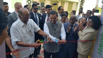 Sharad Pawar and Gautam Adani together inaugurated a factory in Gujarat on Saturday.