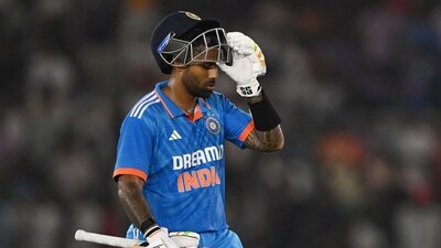 India's Suryakumar Yadav walks back to the pavilion after his dismissal during the first one-day international (AFP) India's Suryakumar Yadav walks back to the pavilion after his dismissal during the first one-day international (AFP)