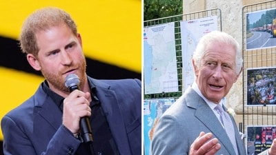 Prince Harry rejected an offer to spend time with his father on the first anniversary of Queen Elizabeth’s death (Rolf Vennenbernd/dpa via AP, Arthur Edwards/Pool via REUTERS) Prince Harry rejected an offer to spend time with his father on the first anniversary of Queen Elizabeth’s death (Rolf Vennenbernd/dpa via AP, Arthur Edwards/Pool via REUTERS)