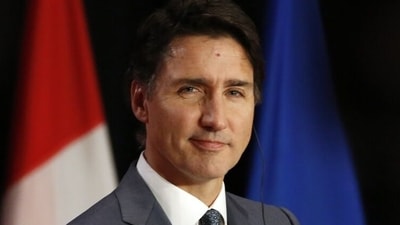 Canada's Prime Minister Justin Trudeau during a news conference in Ottawa. (Bloomberg)