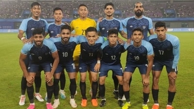 The Indian men's team engaged in a 1-1 draw against Myanmar, which helped them advance to round of 16 in Hangzhou The Indian men's team engaged in a 1-1 draw against Myanmar, which helped them advance to round of 16 in Hangzhou