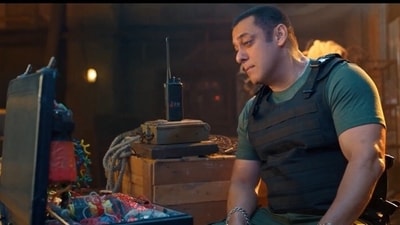 Salman Khan in a still from Bigg Boss 17 promo. Salman Khan in a still from Bigg Boss 17 promo.